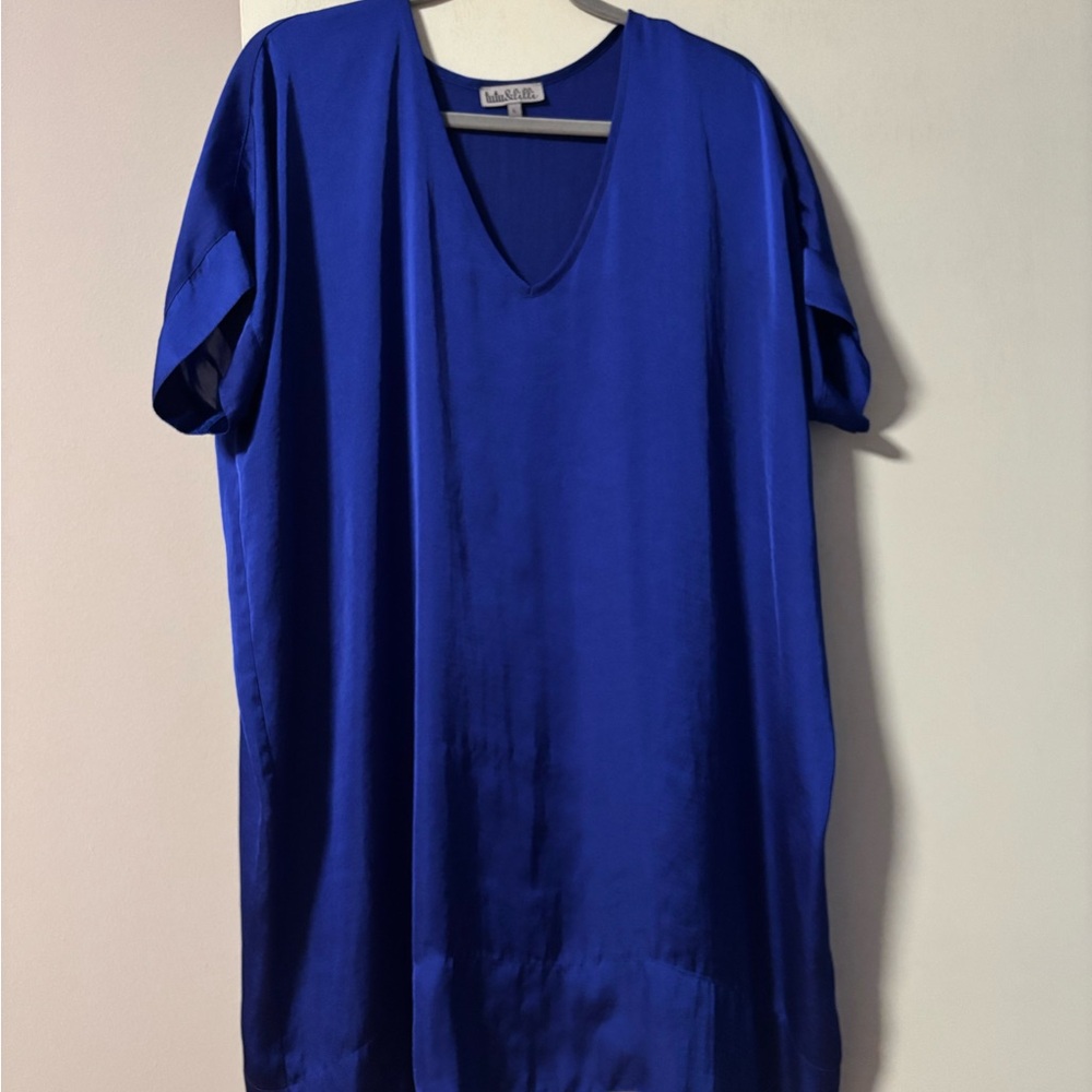 TUTU & LILLI Blue Silk Dress